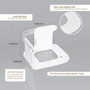 Bed <b>Sheet</b> Holder with Lock Strips <b>Sheet</b> Fixing Straps Fitted Clips Bed <b>Sheet</b> Corner Gripper <b>Bedding</b> Fastener - Product Image 4