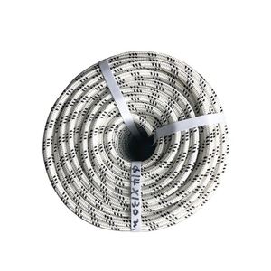 Cordon en polyester double tressé haute résistance blanc et noir de 18 mm pour la protection contre les chutes - Product Image 1