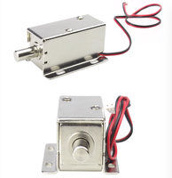 Serrure Électromagnétique Ronde Miniature à Lame de 10 mm pour Armoire, Modèle LY-01, Fixation par Vis, DC 12V 24V
