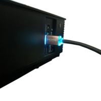 Câble coaxial HDMI2.0v 4K 3D haute vitesse avec Ethernet, conducteur en cuivre nu 18 Gbps pour PS4 et ordinateur