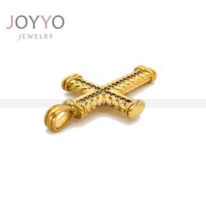 Usine directe K or acier inoxydable orthodoxe prêtre croix inoxydable Benoît croix collier pendentif diamant poitrine décoration - Product Image 4