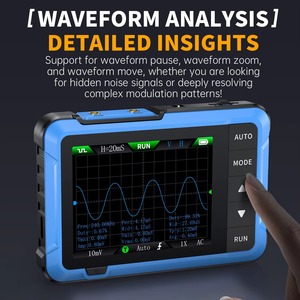 FNIRSI รุ่นล่าสุด DSO510 10Mhz 48MS/s ออสซิลโลสโคปอัจฉริยะ 2 in 1 พร้อมเครื่องกำเนิดสัญญาณ - Product Image 2