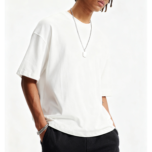 T-shirt d'été personnalisé 100% coton pur de qualité supérieure, manches courtes, uni, décontracté, t-shirts de haute qualité pour hommes - Product Image 3