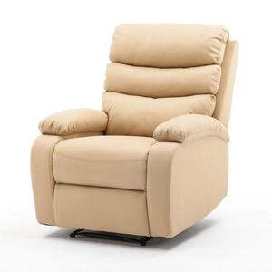 Canapé inclinable en cuir marron réglable pour salon - Product Image 2