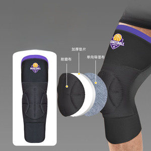 Genouillère de soutien rotulien extra longue pour hommes et femmes, protection sportive pour le basketball et la course à pied - Product Image 4