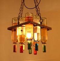Lampe à bière LED industrielle rétro rustique en métal, style loft, bar, créative, en verre, lustre, suspension, fabriquée en Chine