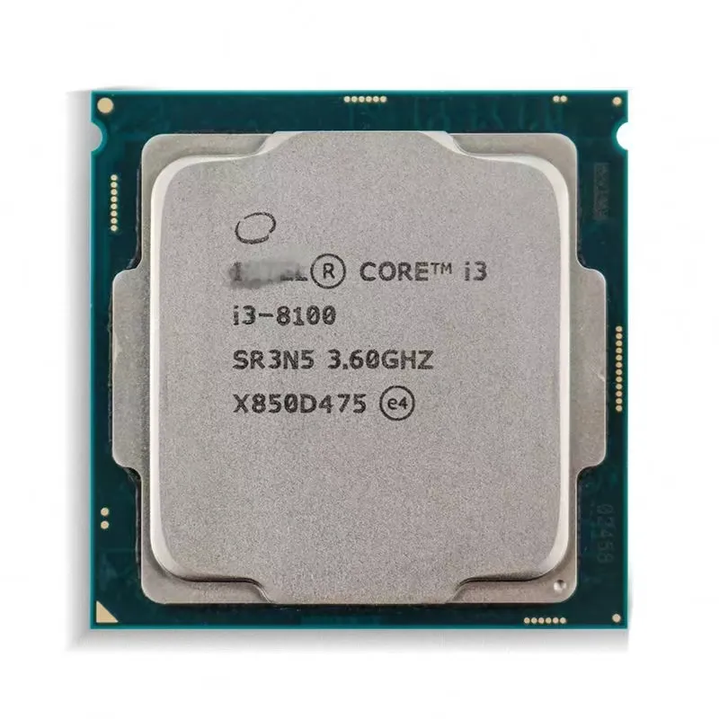 Factory Hot Sales Original Core I3-8100 CPU 3.6Ghz Quad Core 1151 65W Desktop Processor i3 cpu processor