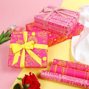 80g Papier d'emballage à gâteau brillant Décoration d'anniversaire sans danger pour les aliments - Product Image 5