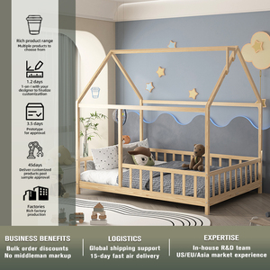 2025 <span class=keywords><strong>letto</strong></span> caldo della casa con le barriere di sicurezza del <span class=keywords><strong>letto</strong></span> della casa con le barriere di sicurezza <span class=keywords><strong>Montessori</strong></span> bambini Bed House - Product Image 3