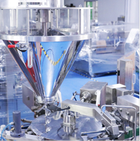 Machine d'emballage verticale entièrement automatique pour sachets préformés Doypack à fermeture éclair, film plastique, poudre alimentaire, remplissage et scellage