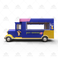 Camion de nourriture mobile électrique pour en-cas BBQ, design coloré, camion de nourriture mobile à vendre en Malaisie, camion de nourriture de 16 pieds avec équipement de cuisine