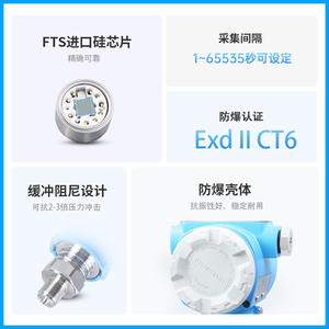 Transmisor de Presión Inteligente XSGNR PCM900J Exd CT6 IP65 con Pantalla Digital y Almacenamiento de Datos para Uso Industrial - Product Image 4