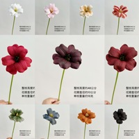 Bunga Tulip PU Warna Baru, Bunga Buatan, Ornamen Dekoratif untuk Ruang Tamu Meja Makan, Rangkaian Bunga Mewah