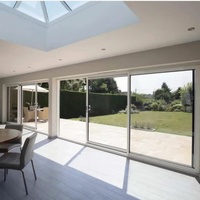 Portes coulissantes en PVC sans plomb de qualité allemande, design moderne pour villa, étanches, insonorisées, double vitrage, verre trempé, intérieur
