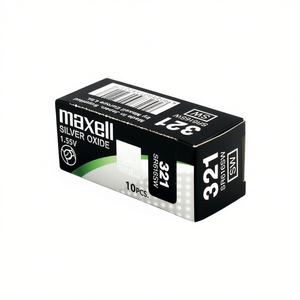 Batería Desechable de Óxido de Plata Maxell MAX 321 1.55V SR616SW Paquete de 10 para Relojes - Product Image 2