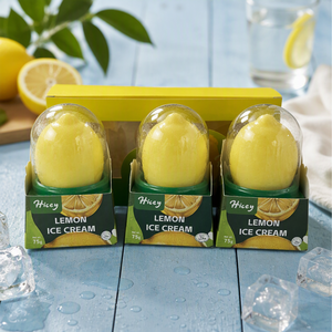 Hicey Vente Directe d'Usine <span class=keywords><strong>Glace</strong></span> en Forme de Fruit (Pêche, Mangue) <span class=keywords><strong>et</strong></span> <span class=keywords><strong>Sorbet</strong></span> au Citron - Product Image 1
