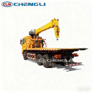 Shacman 6x4 <b>Flatbed</b> Wrecker <b>Truck</b> with Telescopic Crane Heavy duty Tow <b>Truck</b> for Accident Vehicle Recovery and Road Rescue - Product Image 6