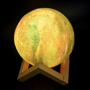 Alta calidad precio barato 15cm 16 colores recargable remoto táctil Tap Control 3D <span class=keywords><strong>LED</strong></span> Luna luz galaxia lámpara - Product Image 4