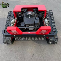 Tondeuse robotisée industrielle télécommandée à moteur essence monocylindre pour terrains de golf et grandes surfaces, efficace