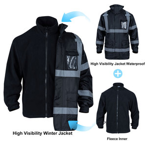 Ansi CE Áo khoác mùa đông 3 trong 1 cho nam Quần áo bảo hộ lao động ngoài trời phản quang chống thấm nước Logo tùy chỉnh - Product Image 5