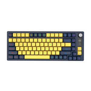 Tùy Chỉnh Nhỏ Gọn Xách Tay 56-Key Mini Tri-Chế Độ Có Thể Sạc Lại Hiển Thị Kỹ Thuật Số 2.4G Bt Bàn Phím Có Dây Với RGB Ánh Sáng Núm - Product Image 1