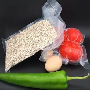 Penjualan Terbaik Tas Vakum Plastik Beku Transparan Laminasi Segel Tiga Sisi Nilon untuk Makanan Segar