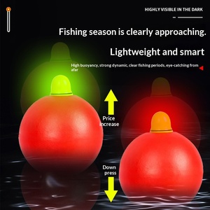 คันเบ็ดตกปลาทะเลแบบยาวพิเศษ รุ่น Big Belly Drift Buoy Float สำหรับ<span class=keywords><strong>ปลา</strong></span>คาร์พหัวโตสีเงินขนาดใหญ่ แบบสองสี เรืองแสง รูปทรงกลม พร้อมอุปกรณ์ตก<span class=keywords><strong>ปลา</strong></span>แบบอิเล็กทรอนิกส์ - Product Image 3