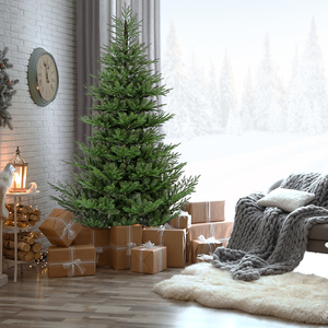 AKB 9ft Premium Pet (PET)/PVC ibrido automatico albero di natale 180cm di alta qualità decorazione per la casa dimensioni personalizzabili con supporto in metallo - Product Image 5