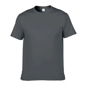 T-shirts vierges pour hommes en coton tricoté 100 % de haute qualité, personnalisables avec impression sérigraphiée, vente en gros - Product Image 3