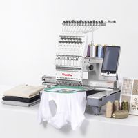 Nouvelle machine à broder les casquettes automatique et informatisée, 1/2/4 têtes, 9/12/15 aiguilles, 1200 tr/min, 500W, zone de broderie 350x500mm