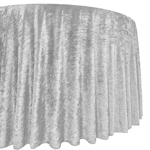 लक्जरी पॉलिएस्टर मखमली टेबल कपड़े राउंड बहु-रंग रेस्तरां मखमल टेबल कपड़े गोल मेज शादी के लिए - Product Image 4