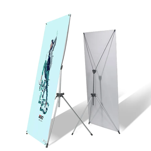Tampilan Tripod tahan angin cetak kustom X dudukan spanduk ukuran 60*160cm & 80*180cm untuk rak Tampilan Iklan promosi - Product Image 1