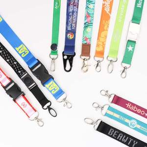 Economy Custom Logo <b>Polyester</b> <b>Lanyard</b> Personalized ID <b>Lanyards</b> With Lobster Claw for Conferences and Expos - Product Image 1