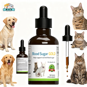 OEM/ODM etiket bileşenleri Pet sağlık takviyeleri kan şekeri sıvı kan şekeri dengesi için düşer - Product Image 1