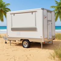 Food truck entièrement équipé à vendre aux États-Unis, food truck pour boissons et en-cas en plein air, food truck avec cuisine complète et énergie solaire
