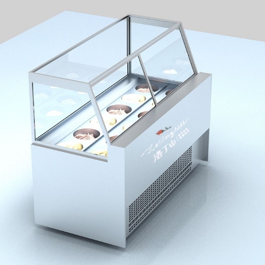 カウンタートップ業務用アイスクリームソフトディスプレイ冷蔵庫
