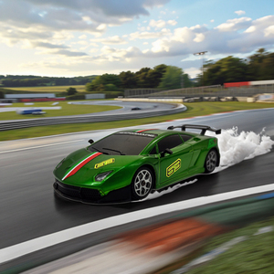 Mới đến 1/43 dễ dàng sử dụng ánh sáng lên con quay hồi chuyển RC đua Rally Xe mô hình đồ chơi cho trẻ em điều khiển từ xa trôi xe - Product Image 2