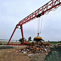 Grue à portique magnétique mobile électrique sur rail Henan Crane 10, 20, 30 tonnes à poutre simple ou double avec moteur et boîte de vitesses