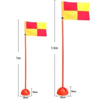 Poteaux d'agilité en plastique pour le football, poteaux d'entraînement et poteaux pliables pour l'entraînement au football