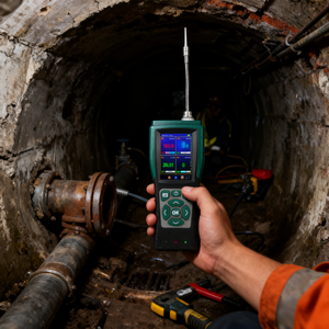 휴대용 NO2 가스 감지기 고온 터널 및 밀폐된 공간용 휴대용 이산화질소 모니터 - Product Image 1