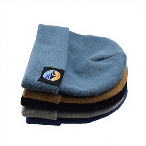 Custom Winter <b>Knitted</b> Beanie Hats with Plaid & Cartoon 3D Embroidery Dot & Bow <b>Patterns</b> <b>for</b> Beach & Business Use - Product Image 1