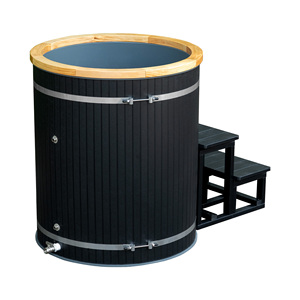 Bain froid commercial rond pour 2 à 4 personnes, en acier inoxydable robuste, avec refroidisseur silencieux de qualité professionnelle pour la récupération sportive en salle de sport - Product Image 3