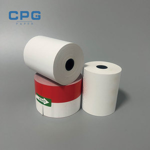 Rouleaux de papier thermique de haute qualité pour caisses enregistreuses et distributeurs automatiques de billets, 57x40mm, 79x79mm, sans phénol - Product Image 1
