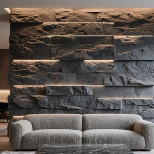 Pannello Murale <span class=keywords><strong>3D</strong></span> Moderno <span class=keywords><strong>in</strong></span> PU Ecologico, Grande Lastra Leggera per Soggiorno, Camera da Letto, Hotel, Sfondo TV - Product Image 2