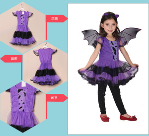 Disfraz Personajes Niños Cosplay Disfraz de Bruja para Niñas Disfraces de Película de Halloween Vampiros Queens Vestidos - Product Image 5