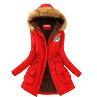Koreaanse Ms Stijl Koud Weer Vrouwen Lange Mouwen Jassen Winddicht Jack Casual Katoen Gevoerde Kleding Vrouwen Winter Warm jas