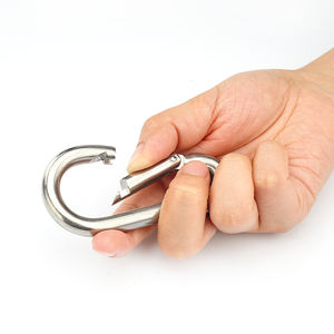 BNS 304 acier inoxydable ressorts puissants fermoir en métal boucle mousqueton crochet à ressort crochet en acier inoxydable fabriqué en Chine - Product Image 2