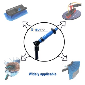 <span class=keywords><strong>Brosse</strong></span> <span class=keywords><strong>télescopique</strong></span> professionnelle OEM ODM pour le nettoyage des fenêtres et des panneaux solaires, avec perche à 4 sections et portée de 8 m, vente en gros - Product Image 5