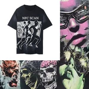 Camisetas NFC Hell <span class=keywords><strong>de</strong></span> Alta Calidad para <span class=keywords><strong>Hombre</strong></span>, <span class=keywords><strong>Ropa</strong></span> Y2K Streetwear, Camisetas Personalizadas 100% Algodón, Camisetas Vintage con Estampado <span class=keywords><strong>de</strong></span> Estrellas para <span class=keywords><strong>Hombre</strong></span> - Product Image 1