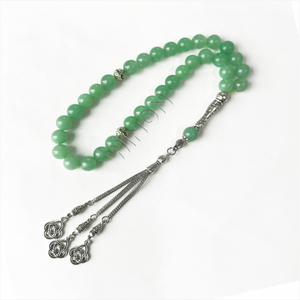 OEM Factory 10mm 33 perline di pietra naturale <span class=keywords><strong>rosario</strong></span> musulmano perline di preghiera islamica Misbaha Tasbih Turkish rosari islamici - Product Image 3